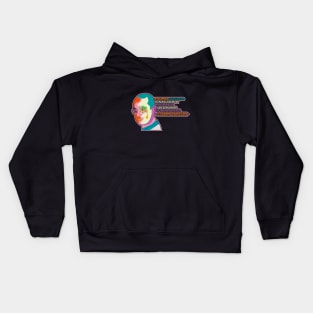 Albert Hofmann - Trip Style - colorful illustration - “Evolution of mankind is paralleled by the increase and expansion of consciousness.” Kids Hoodie
